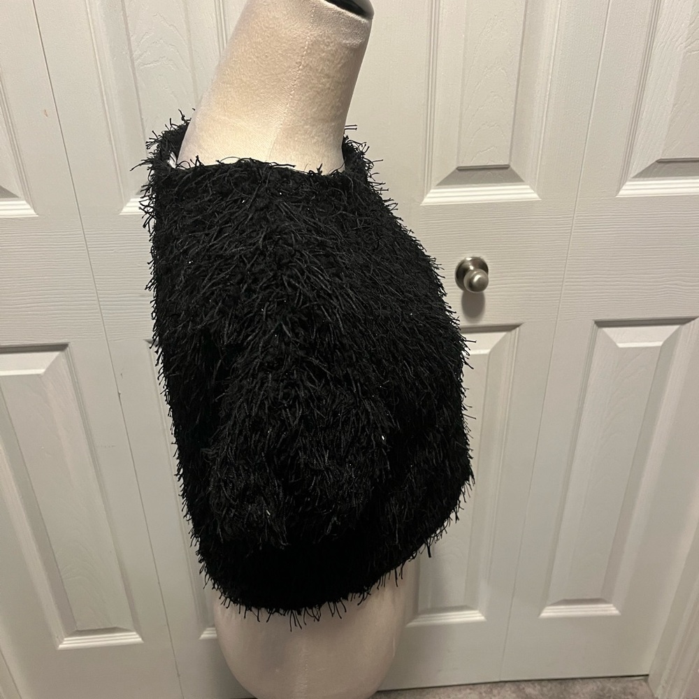 Zara size 9 Black Textured Women's Top - Picture 13 of 16